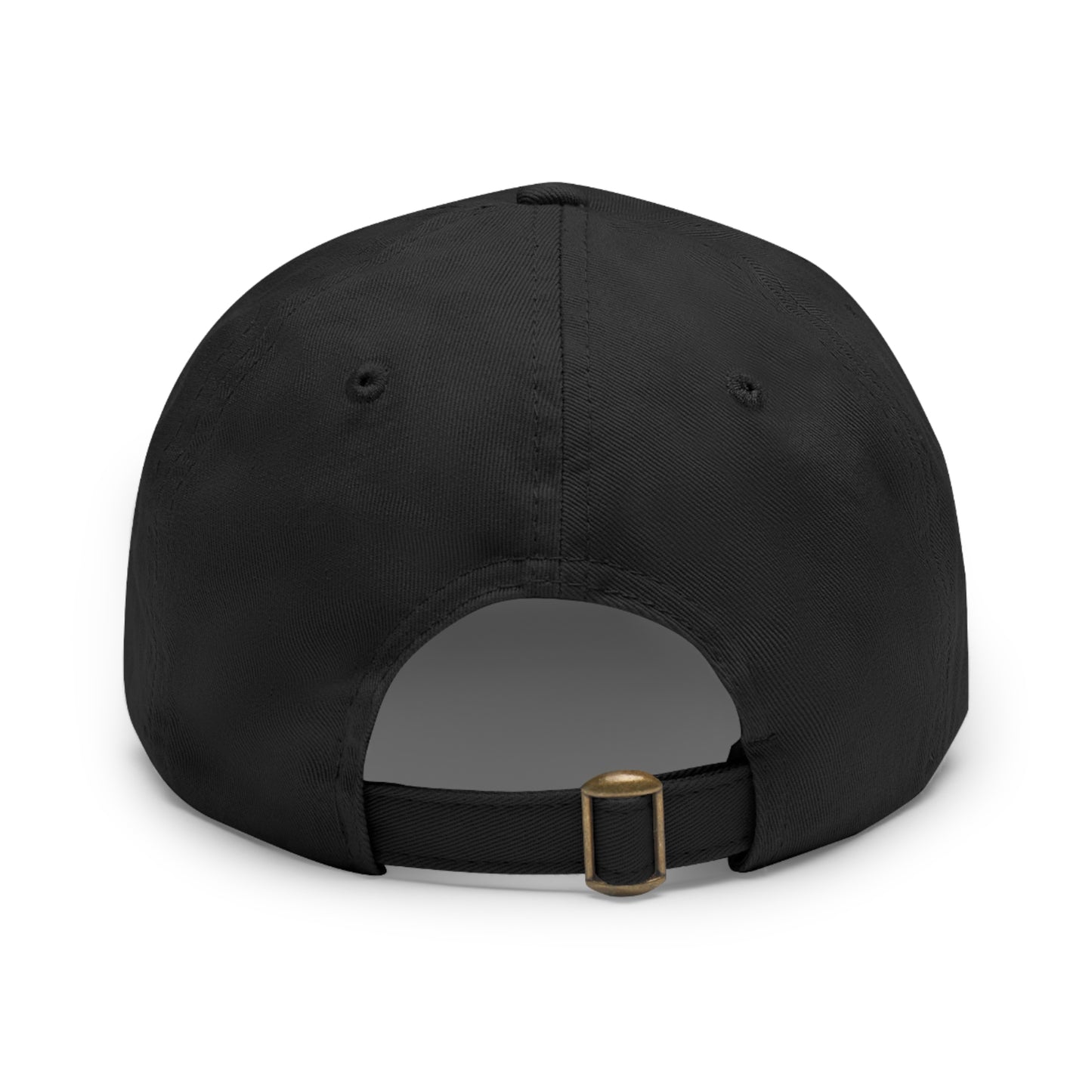 Customizable Dad Hat with Round Leather Patch - Casual Style for Everyday Wear