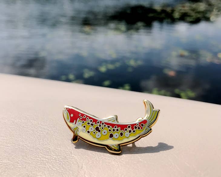 Brown Trout Pin