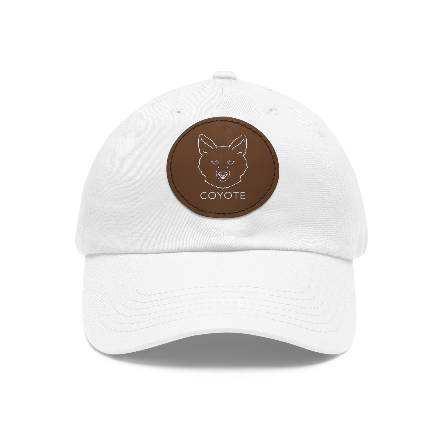 Customizable Dad Hat with Round Leather Patch - Casual Style for Everyday Wear