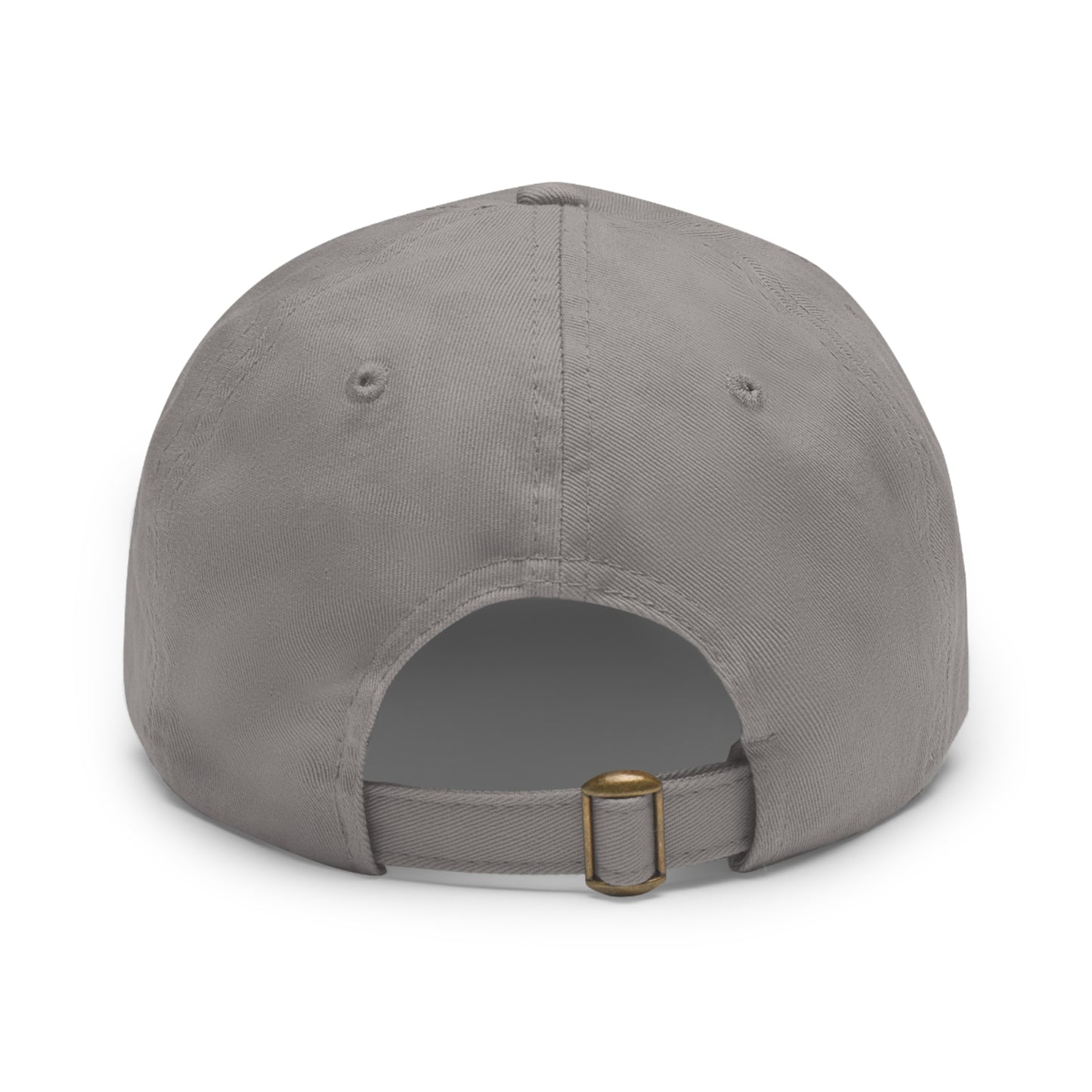 Customizable Dad Hat with Round Leather Patch - Casual Style for Everyday Wear