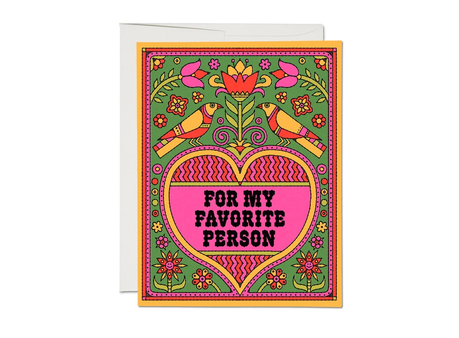 Favorite Person Love Greeting Card