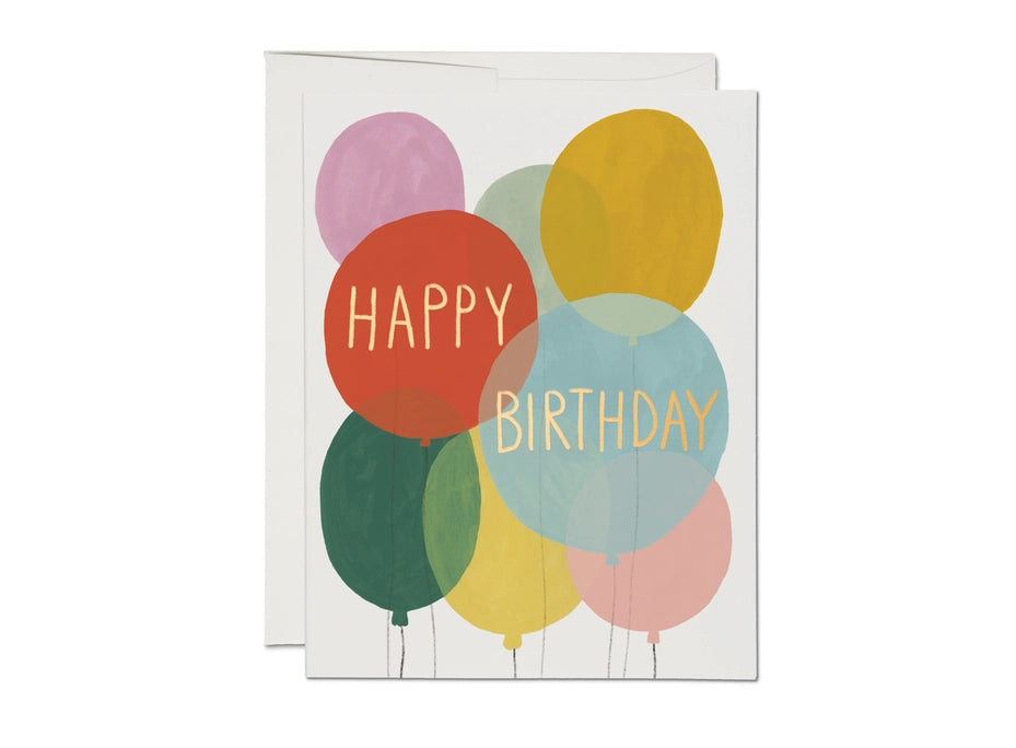 Birthday Balloons Birthday Greeting Card