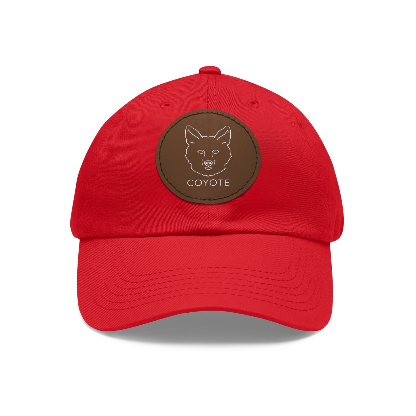 Customizable Dad Hat with Round Leather Patch - Casual Style for Everyday Wear