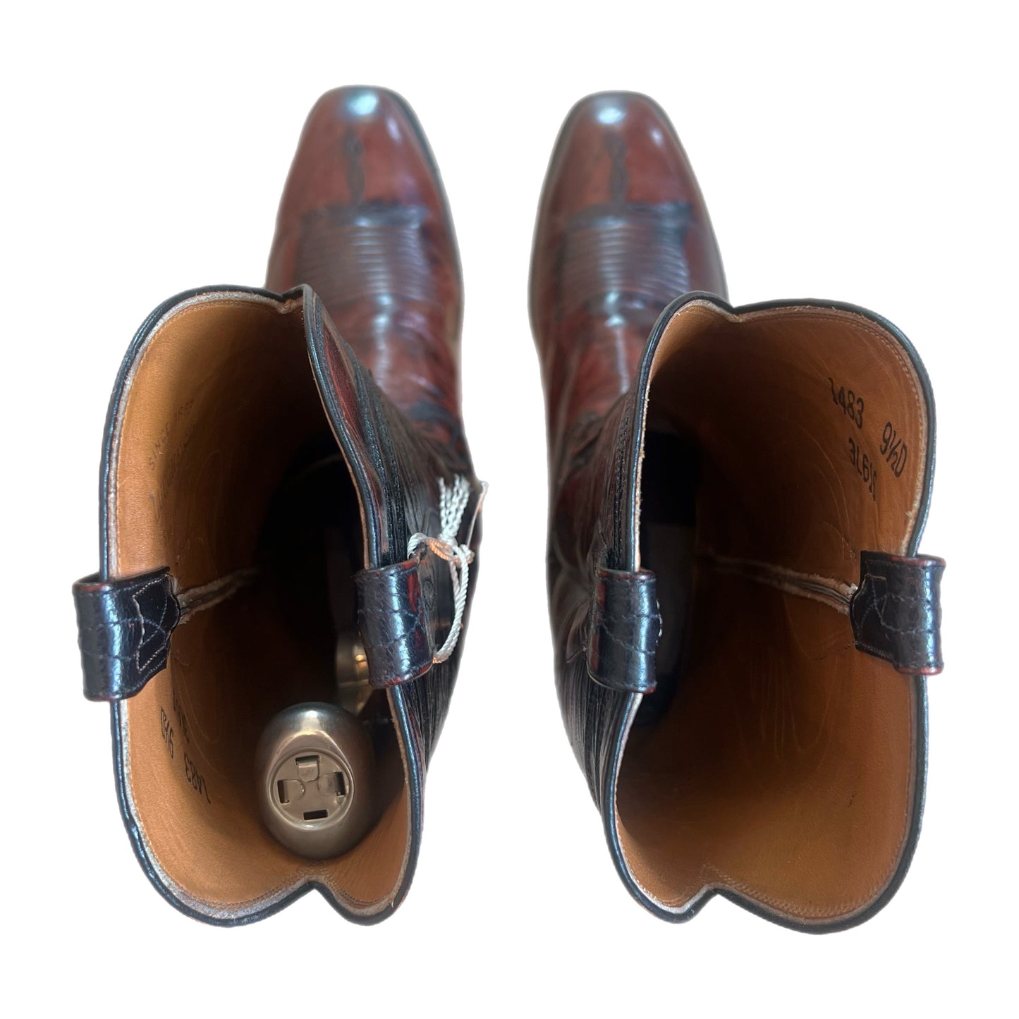 Vintage Lucchese 9 1/2 D Mens Cowboy Boots