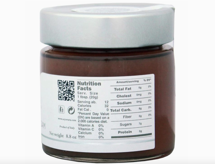 Sicilian White Peach Jam - 8.8oz (250gm)