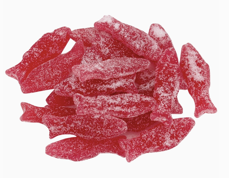 Sour Raspberry Swedish Fish - 4.2oz (120gm)
