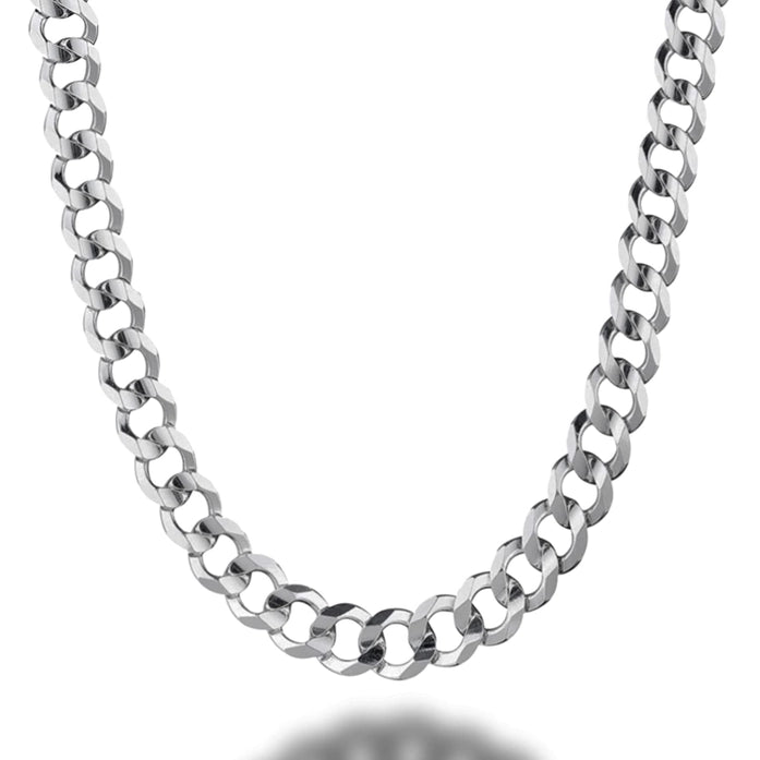 20" 925 Sterling Silver 6.5mm Solid Curb Chain Necklace