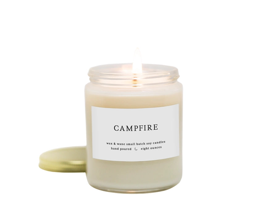 Campfire Modern Soy Candle - WAX & WANE