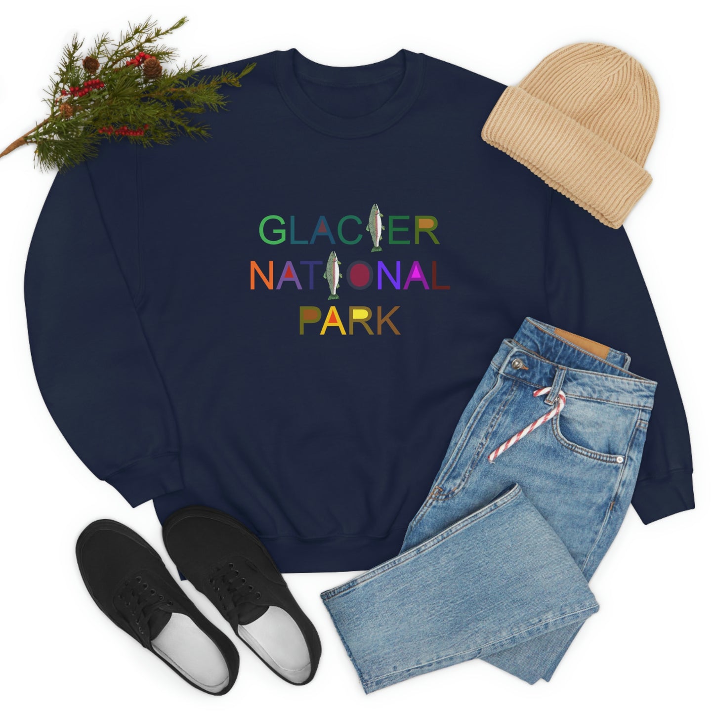 Glacier National Park Crewneck Sweatshirt