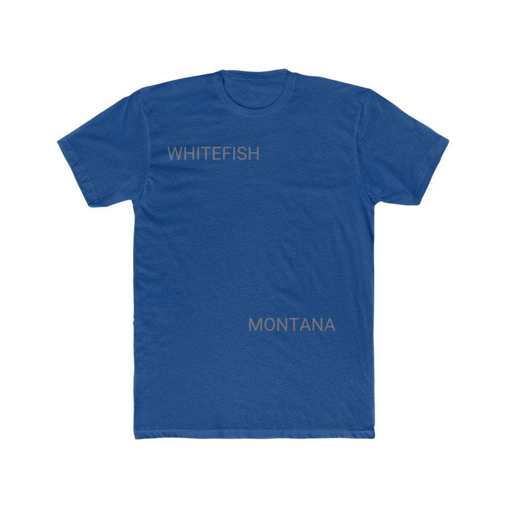 Royal Blue WHITEFISH......MONTANA Cotton T-Shirt