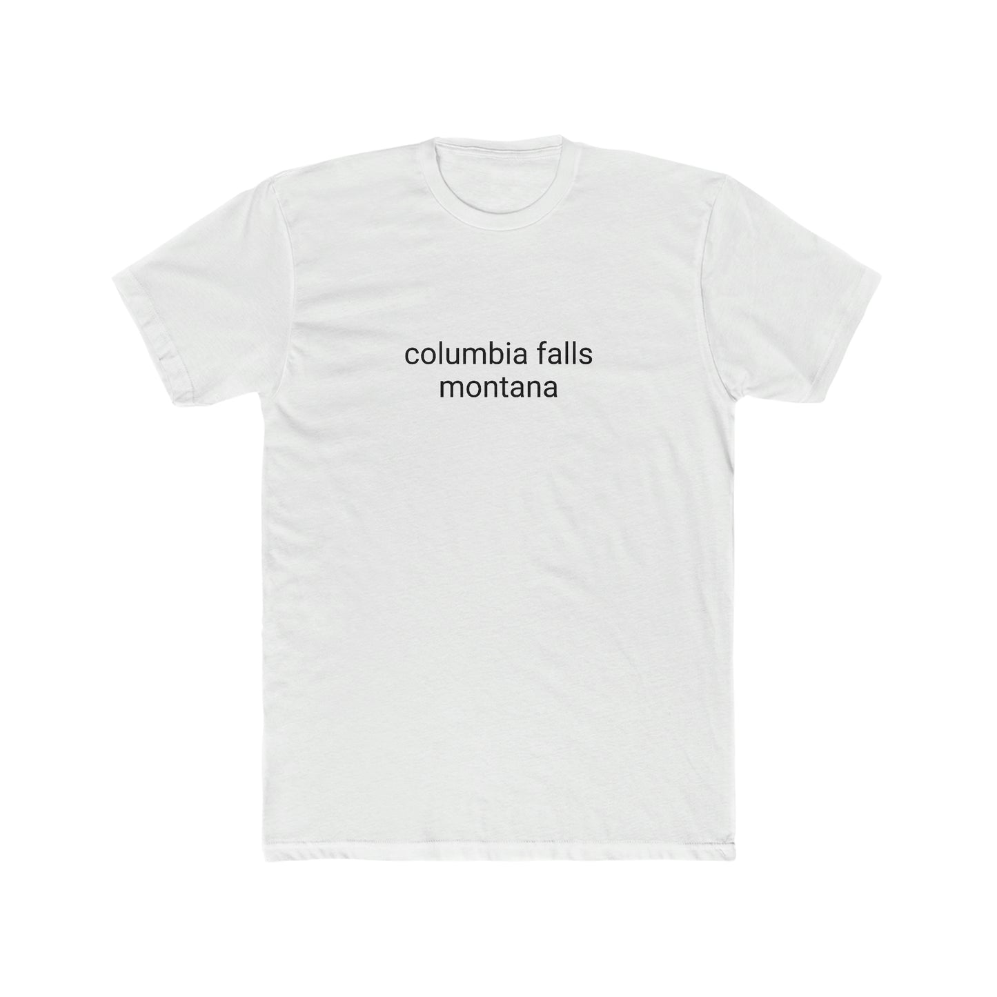 columbia falls, montana Men's Cotton Crew Tee