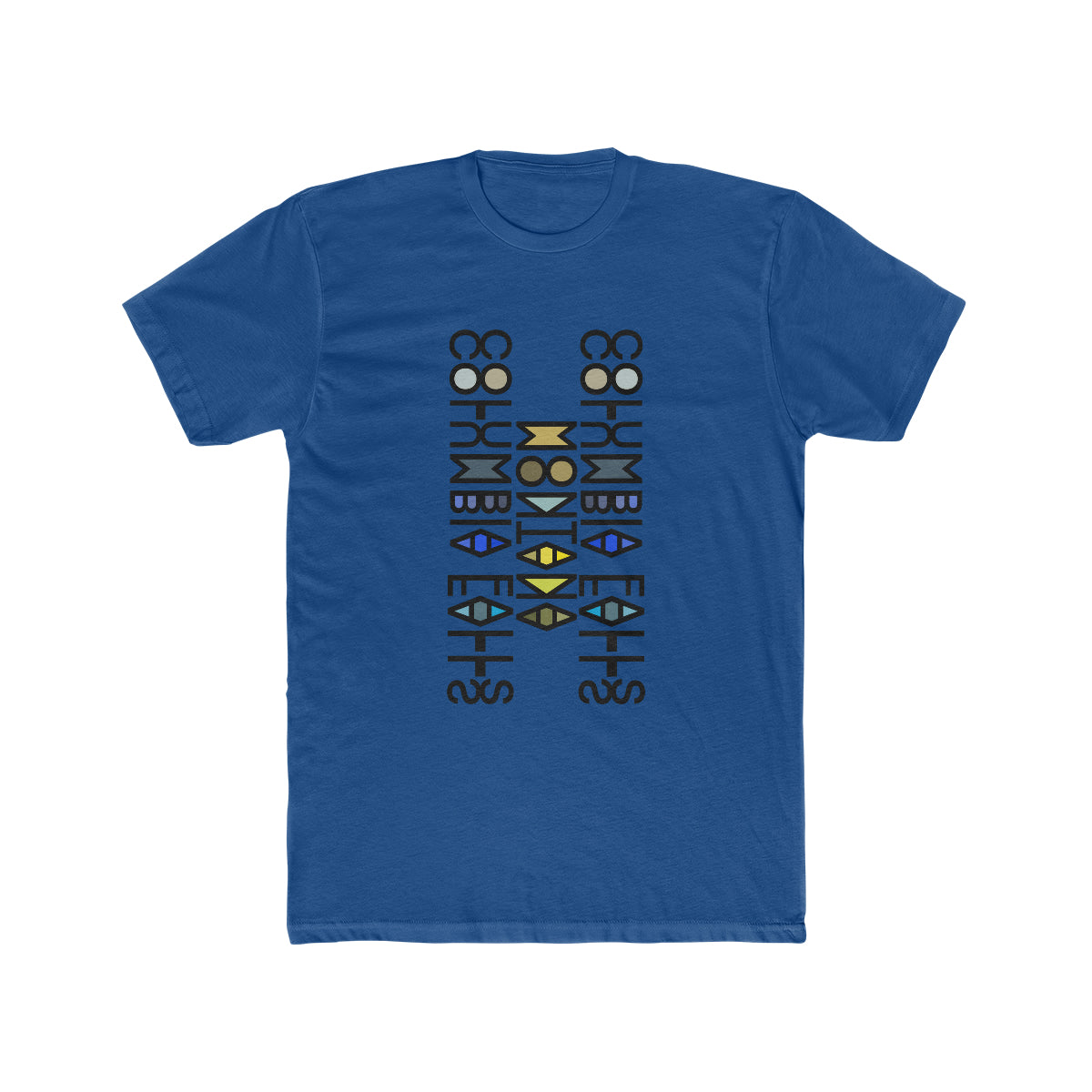Columbia Falls Montana Mirror Cotton T-Shirt