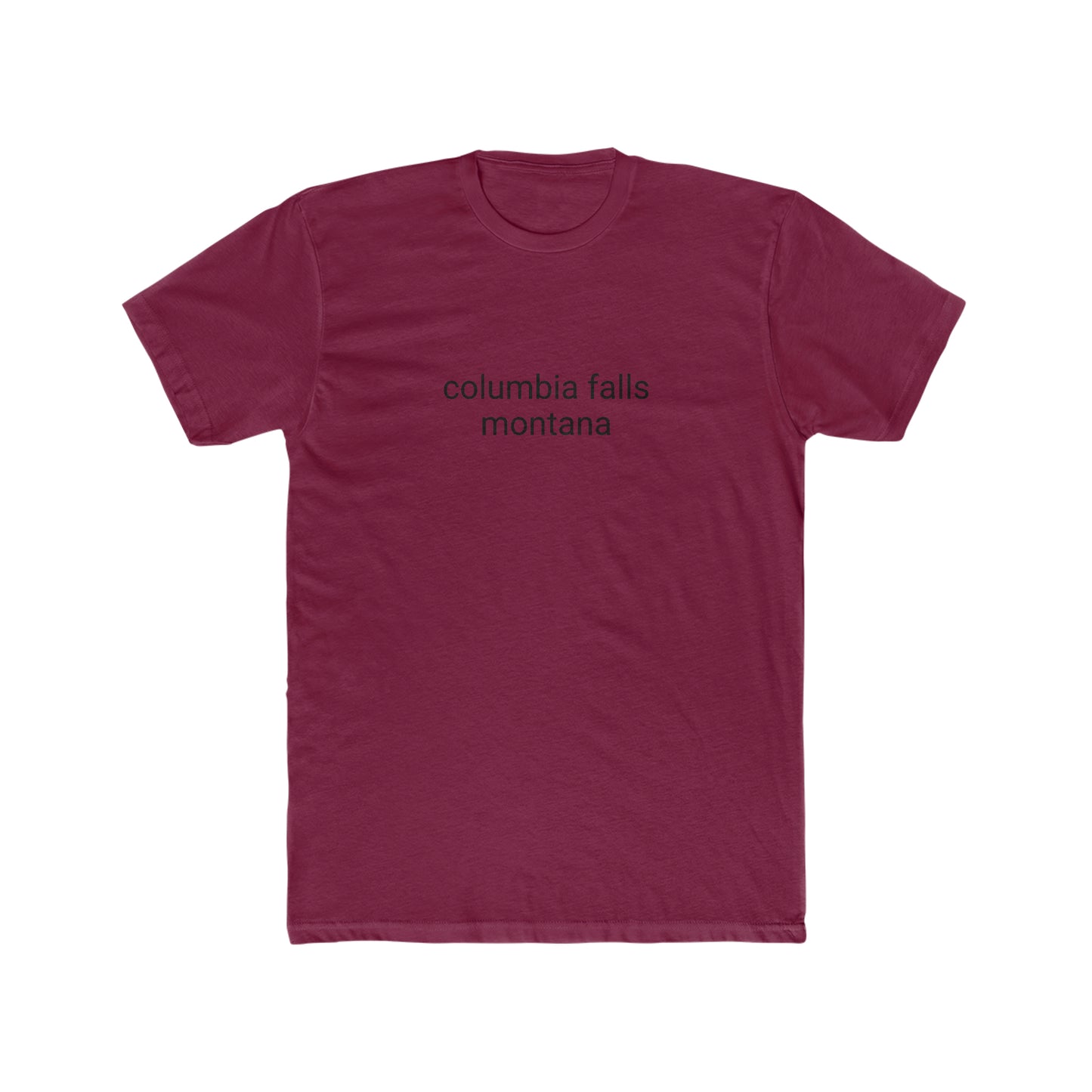 columbia falls, montana Men's Cotton Crew Tee