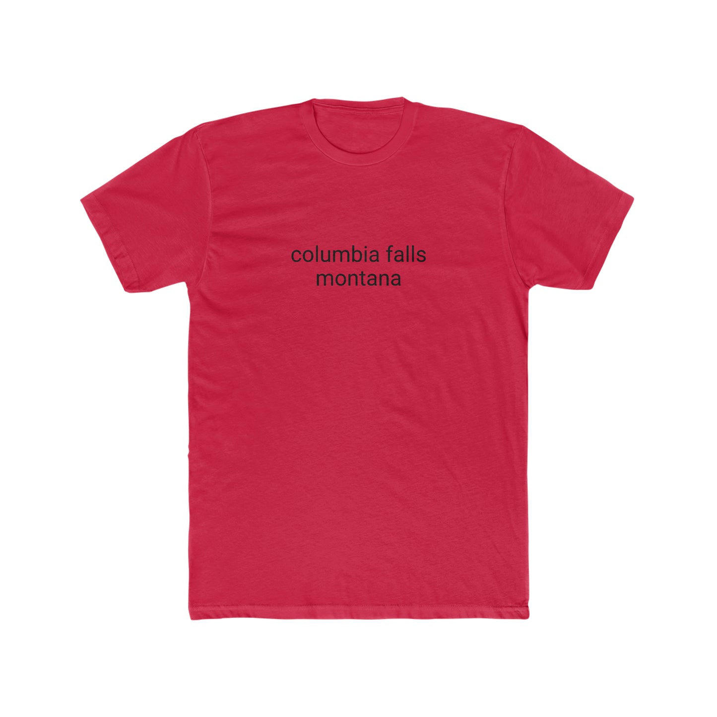 columbia falls, montana Men's Cotton Crew Tee