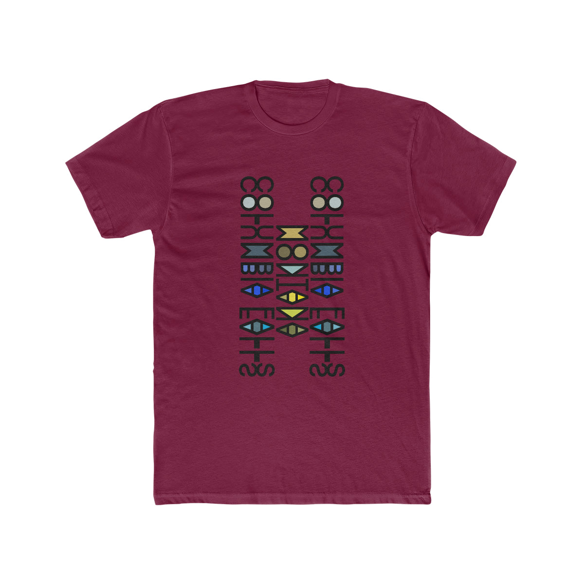 Columbia Falls Montana Mirror Cotton T-Shirt