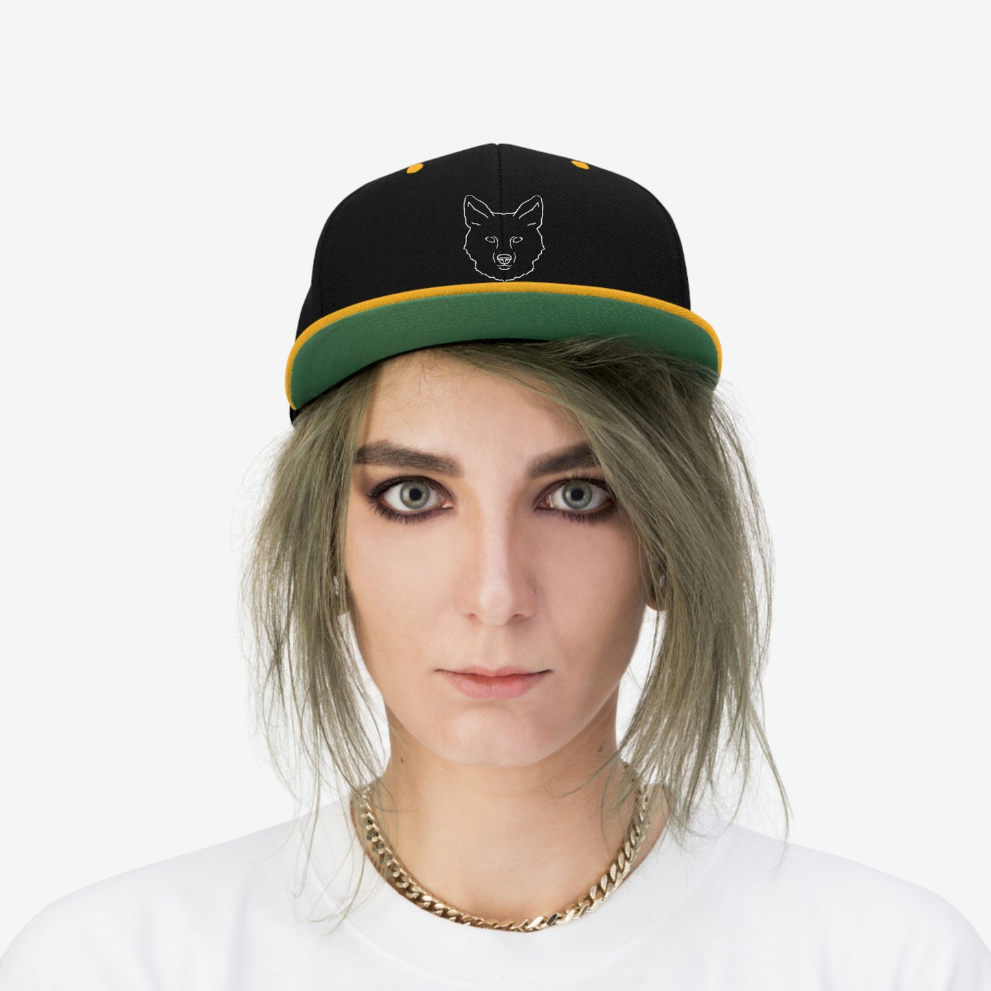 Coyote Unisex Flat Bill Embroidered Hat