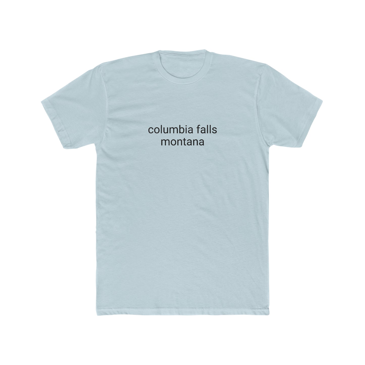 columbia falls, montana Men's Cotton Crew Tee