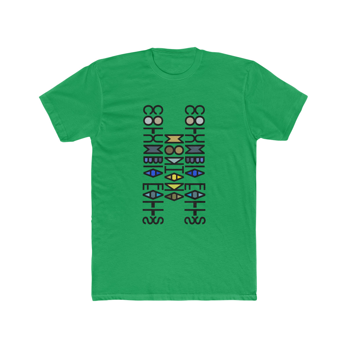 Columbia Falls Montana Mirror Cotton T-Shirt