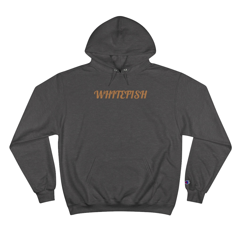 Charcoal Grey Fancy Type Whitefish T-Shirt The Whitefish Store