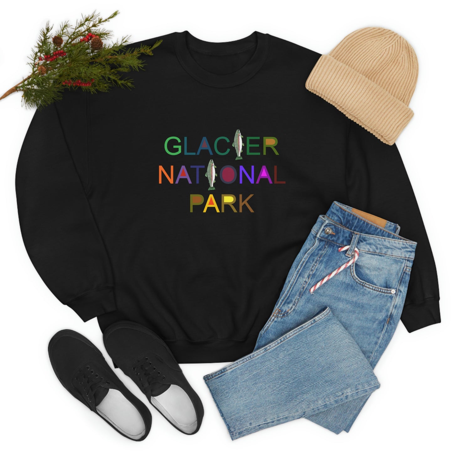 Glacier National Park Crewneck Sweatshirt