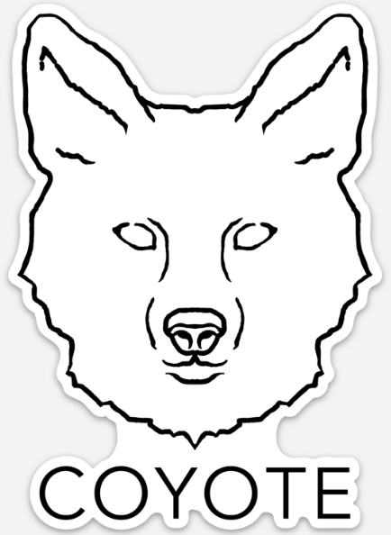 Coyote Sticker