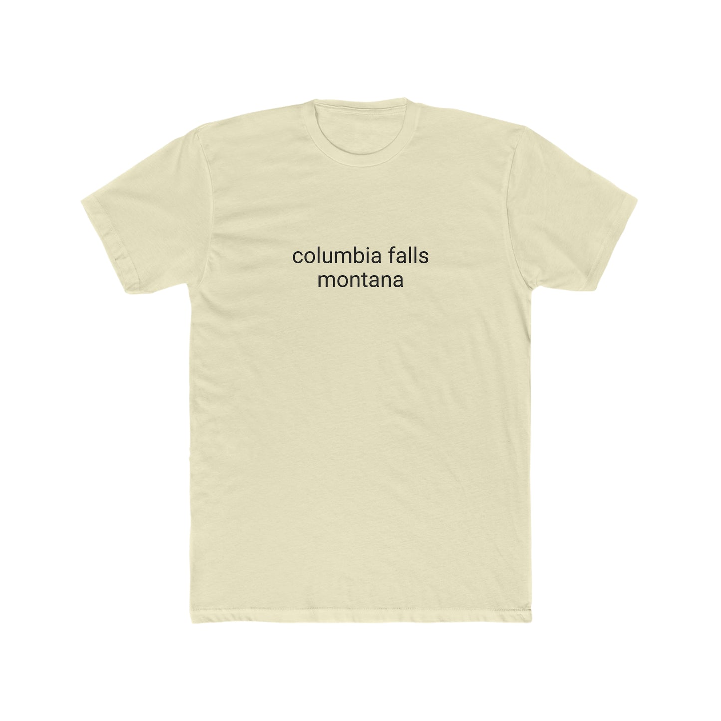 columbia falls, montana Men's Cotton Crew Tee