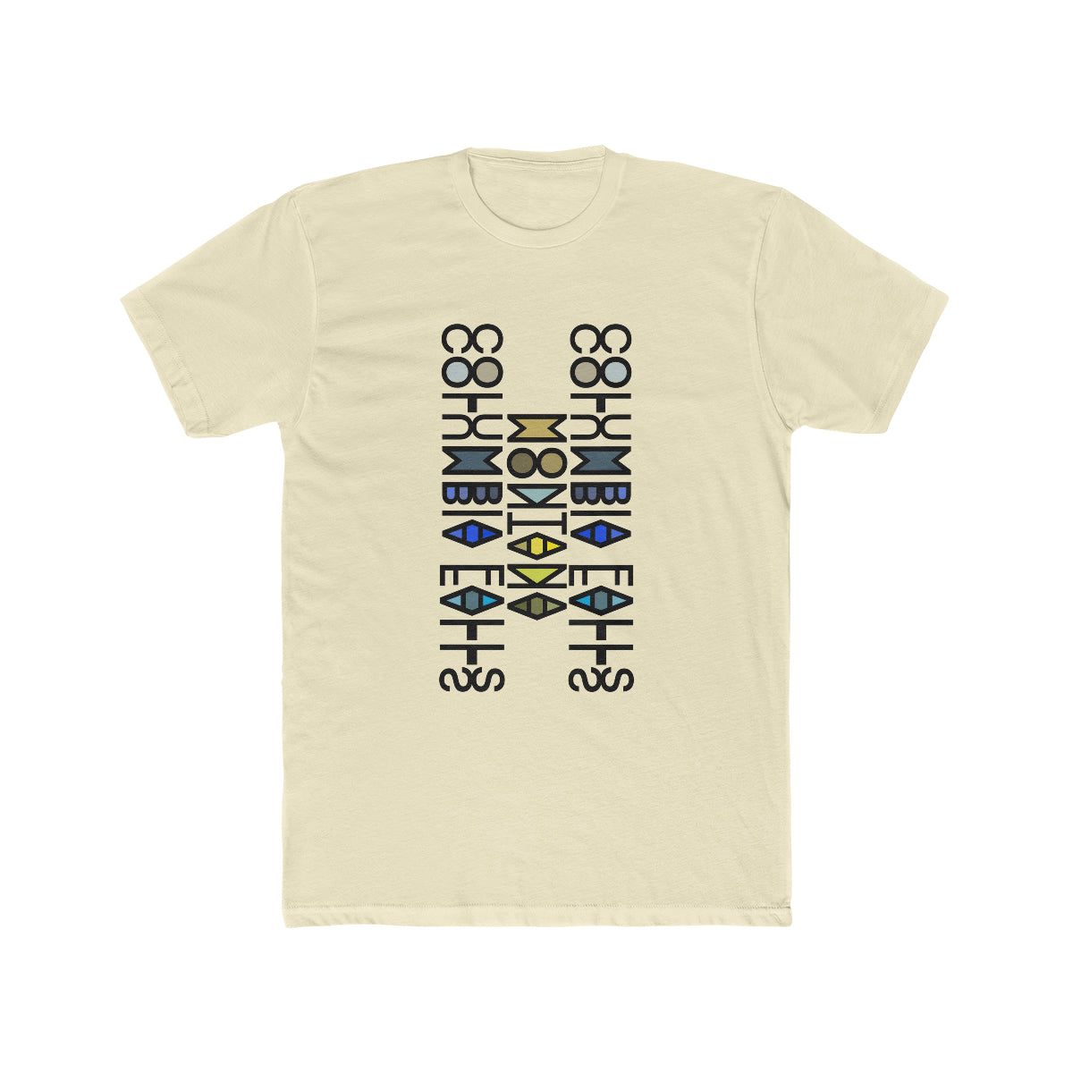 Columbia Falls Montana Mirror Cotton T-Shirt