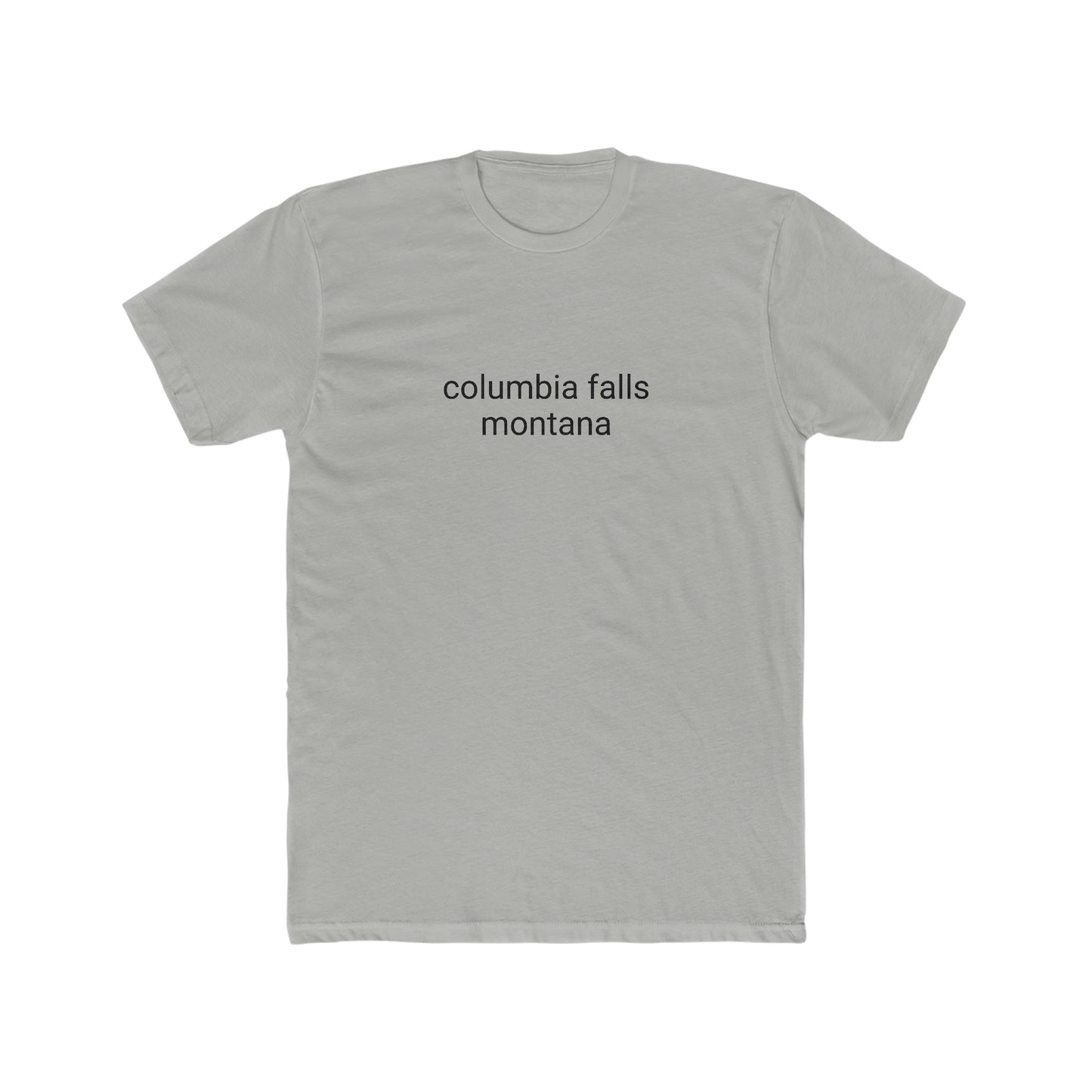 columbia falls, montana Men's Cotton Crew Tee