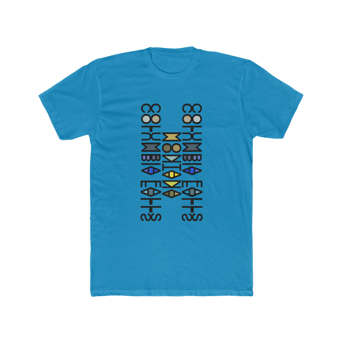 Columbia Falls Montana Mirror Cotton T-Shirt