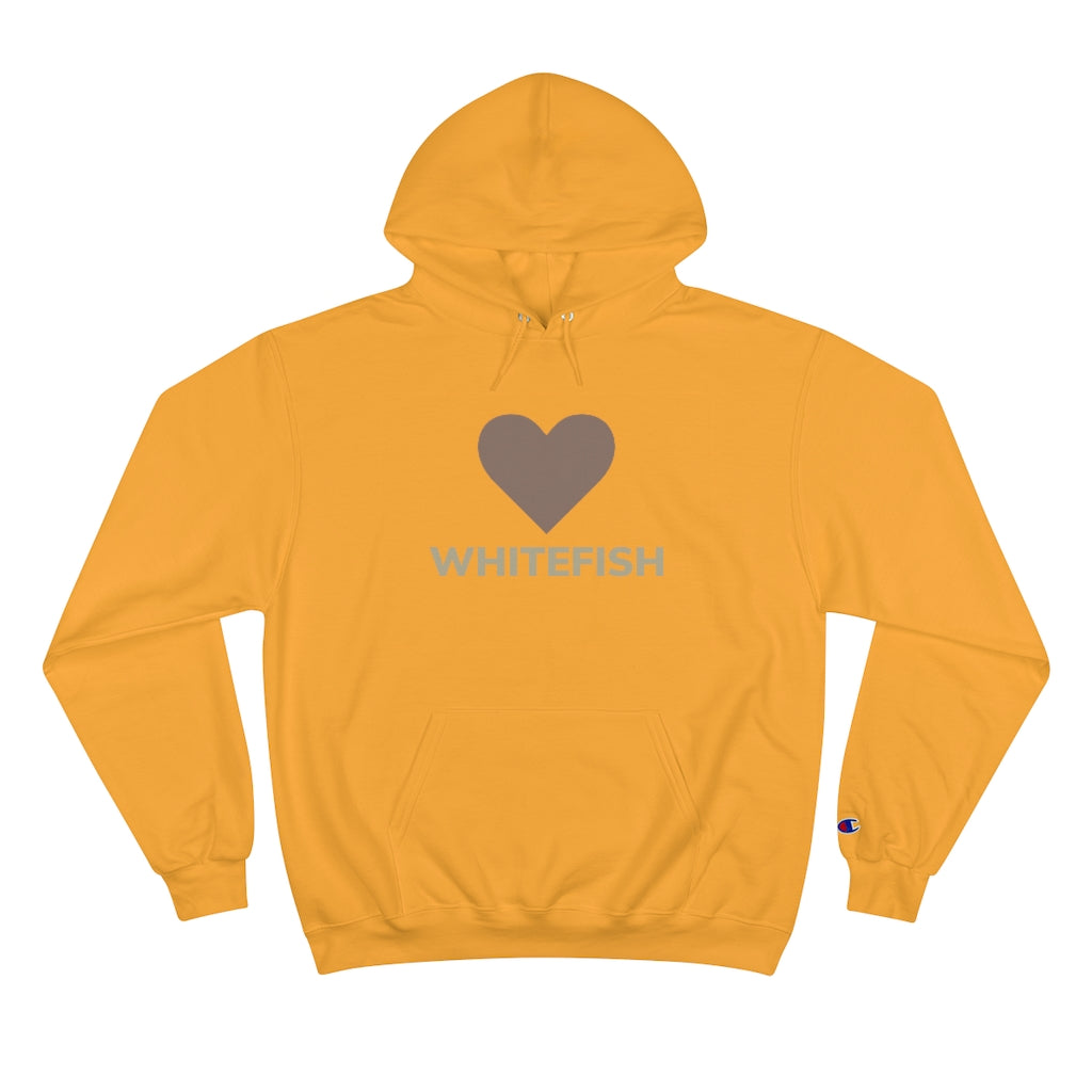 Whitefish Heart On Cotton Champion Hoody