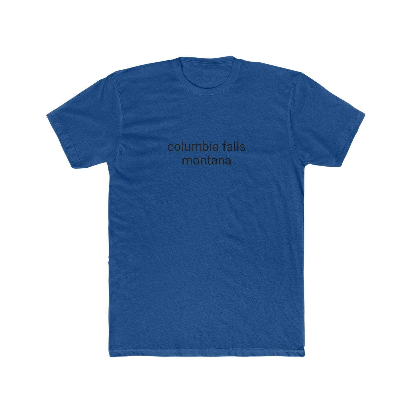 columbia falls, montana Men's Cotton Crew Tee