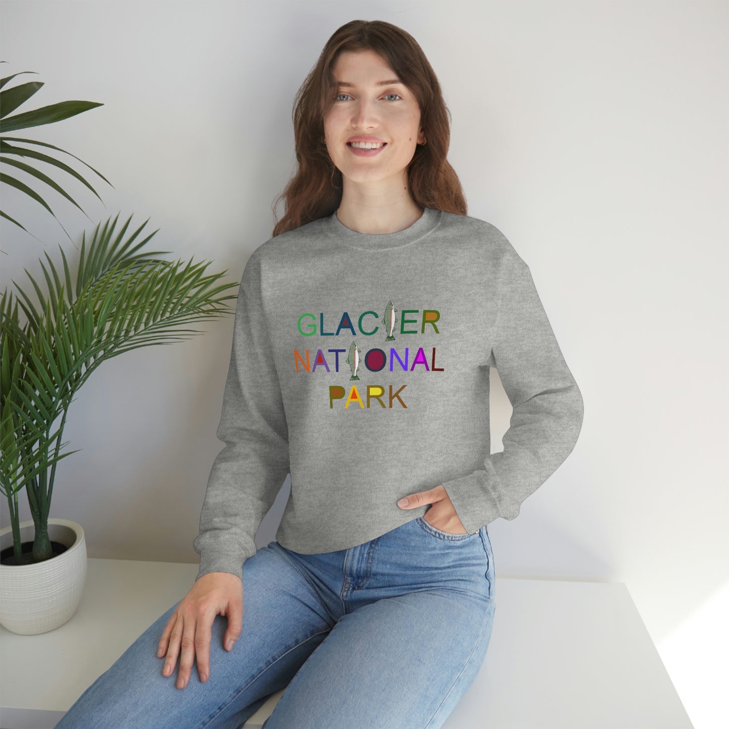 Glacier National Park Crewneck Sweatshirt