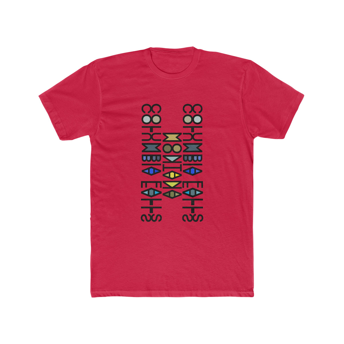 Columbia Falls Montana Mirror Cotton T-Shirt