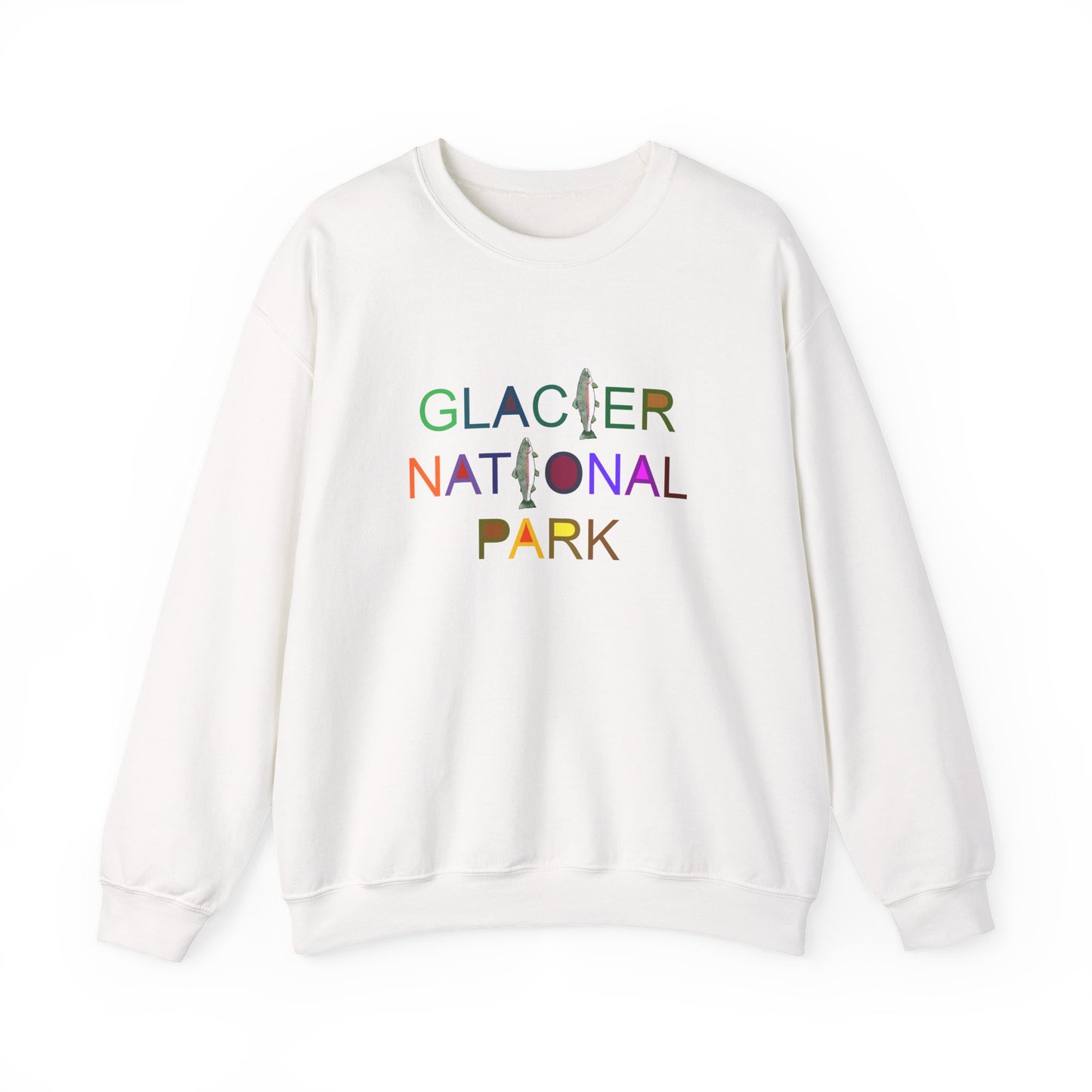 Glacier National Park (Rainbow Trout) Unisex Heavy Blend™ Crewneck Sweatshirt