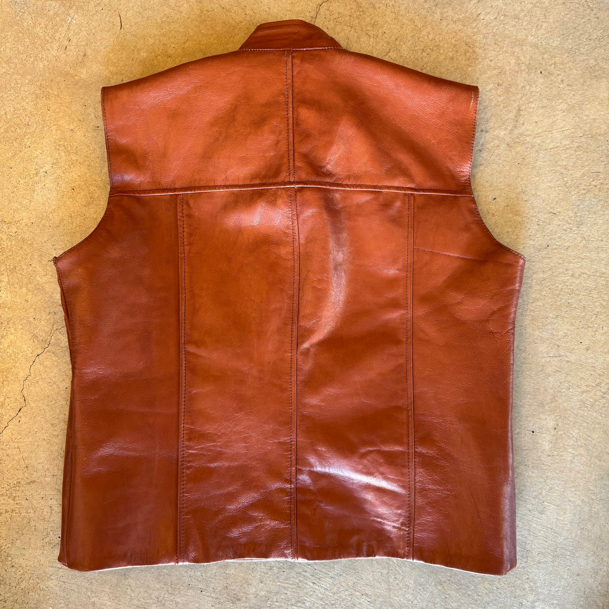 Leather vest, back