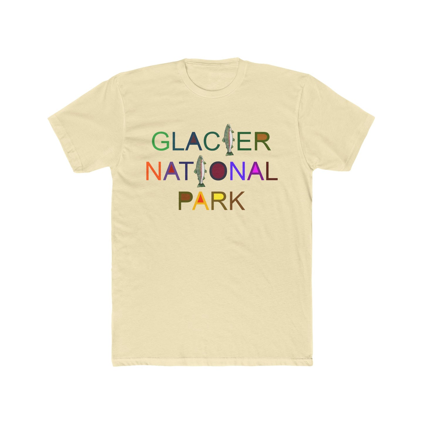Rainbow Trout Glacier Park Cotton T-Shirt