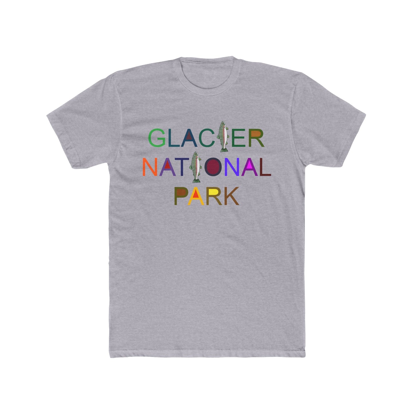 Rainbow Trout Glacier Park Cotton T-Shirt