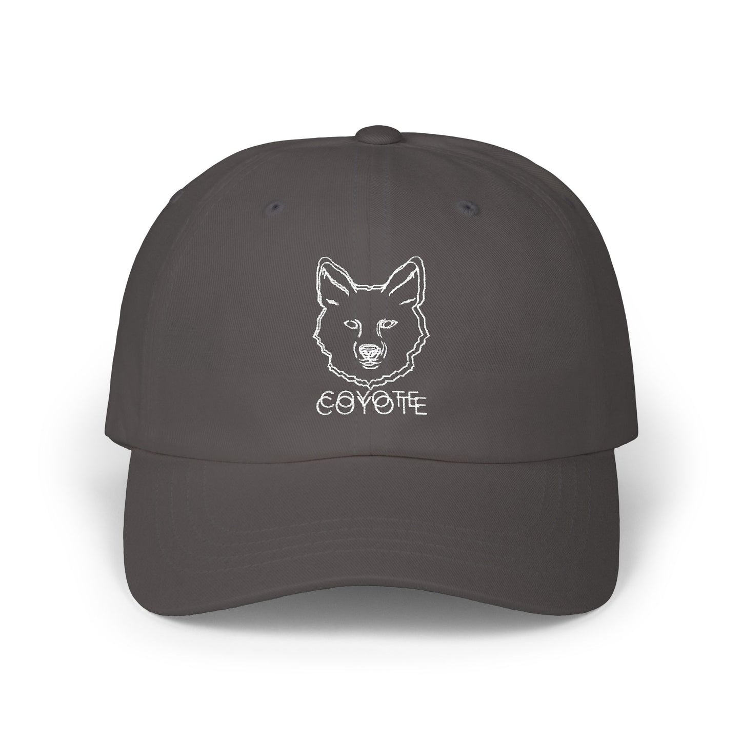 Coyote Unisex Flat Bill Embroidered Hat