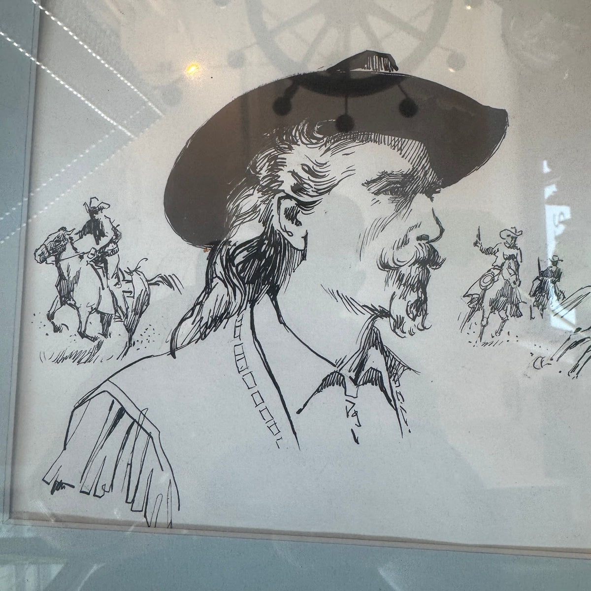 Cowboy portrait detail
