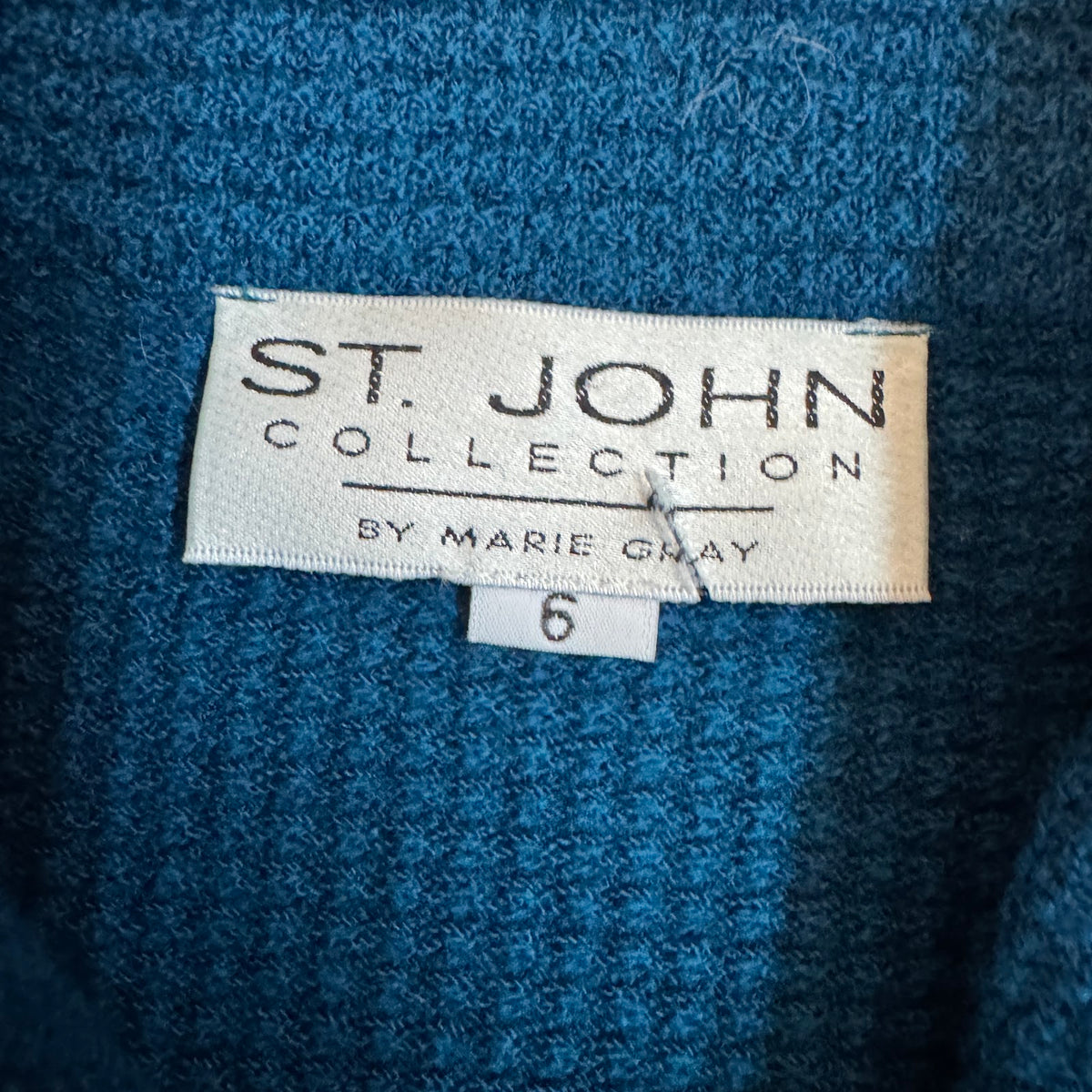 St. John Collection label, size 6