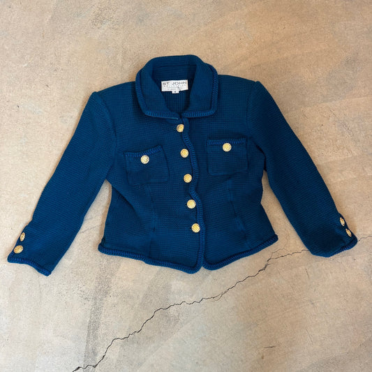 St. John knit jacket, front