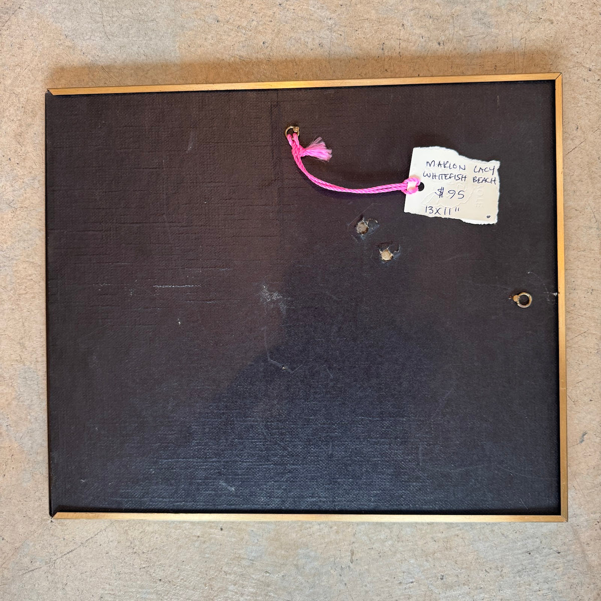 Back of frame