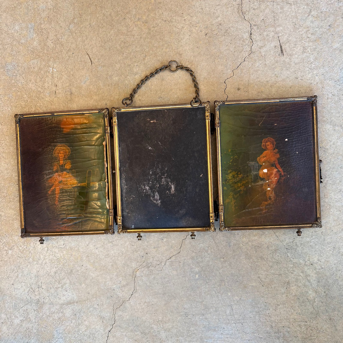 Backs of all three panels