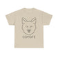 Coyote Graphic Unisex Heavy Cotton Tee - BIG GRAPHIC