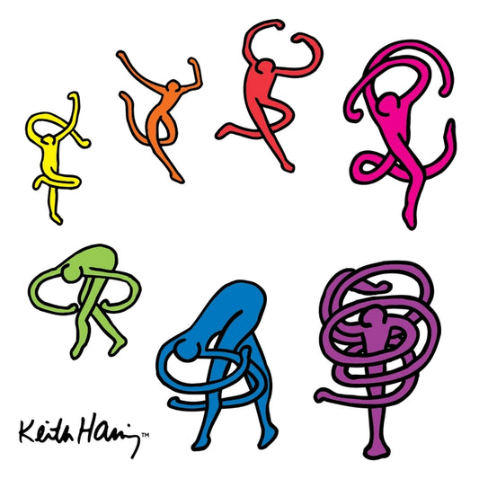 Dance By Keith Haring - Sheet of 8 Kiss-Cut Stickers