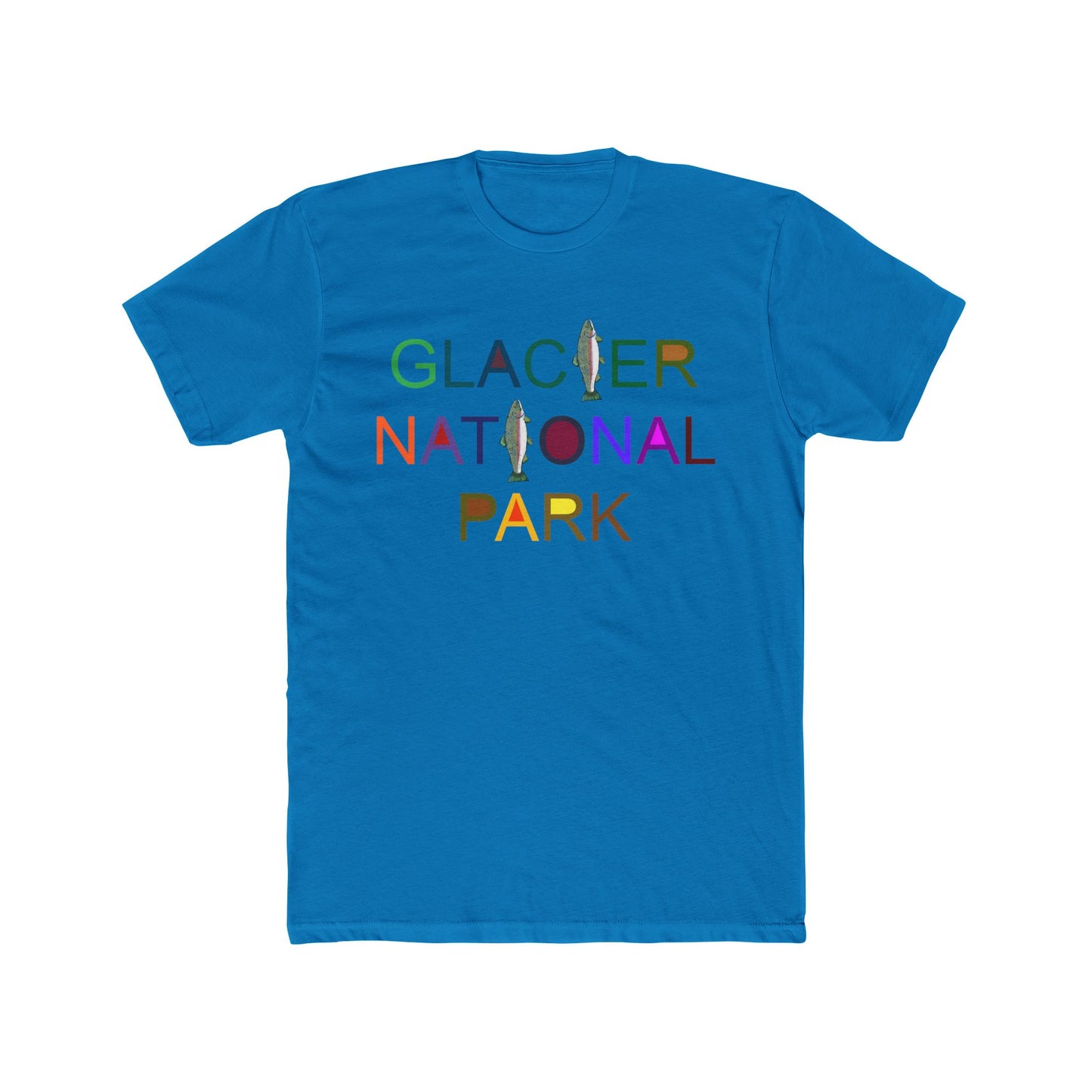 Rainbow Trout Glacier Park Cotton T-Shirt