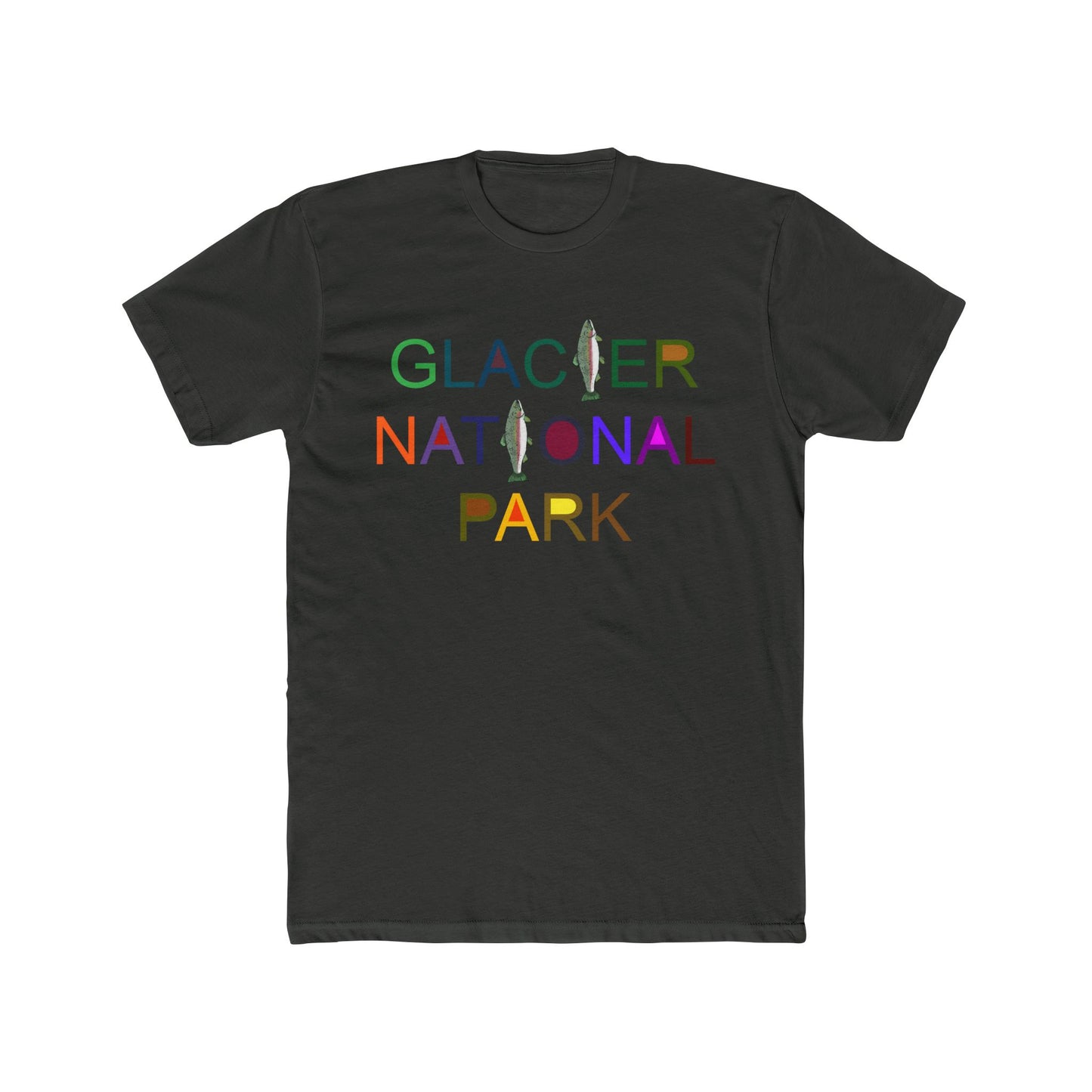 Rainbow Trout Glacier Park Cotton T-Shirt