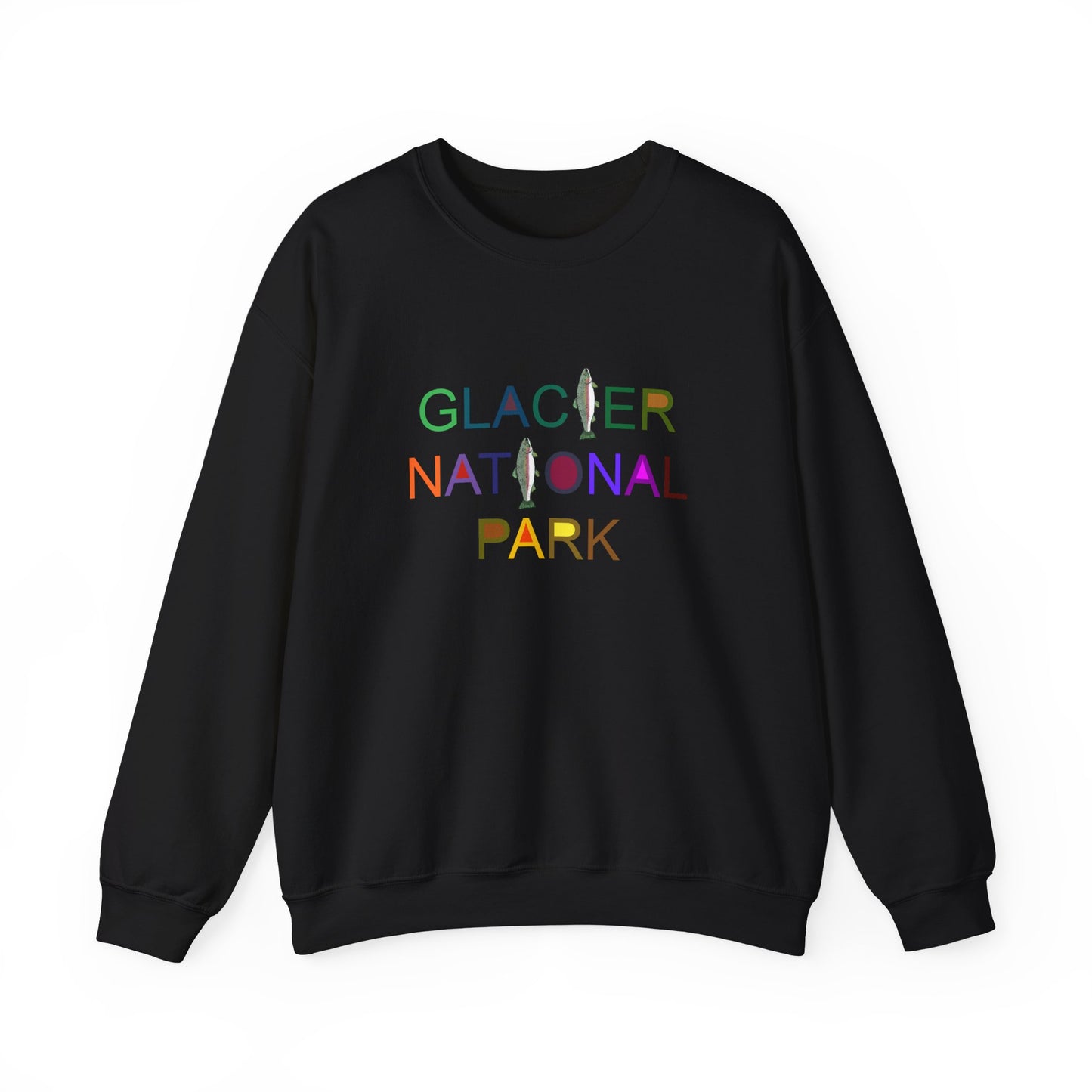 Glacier National Park (Rainbow Trout) Unisex Heavy Blend™ Crewneck Sweatshirt