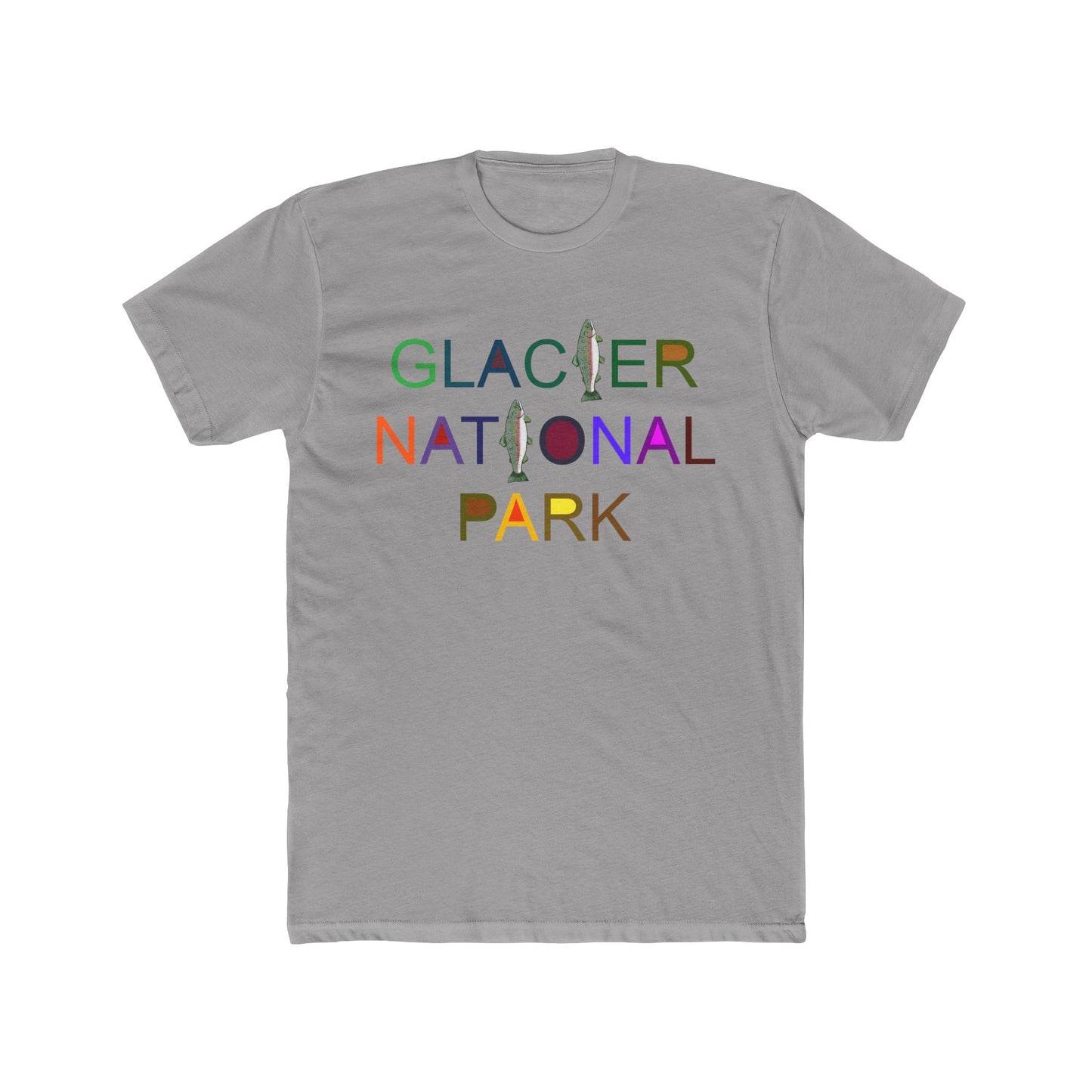Rainbow Trout Glacier Park Cotton T-Shirt