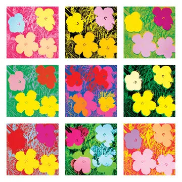 Flowers By Andy Warhol - Sheet of 9 Kiss-Cut Stickers